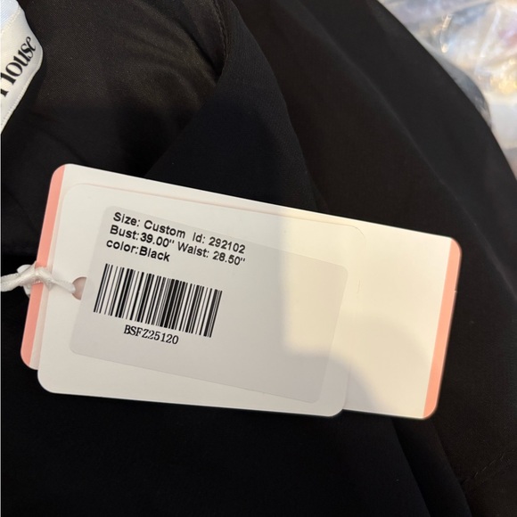 Jj’s House Trumpet mermaid style black chiffon mother of bride gown large - Picture 10 of 12